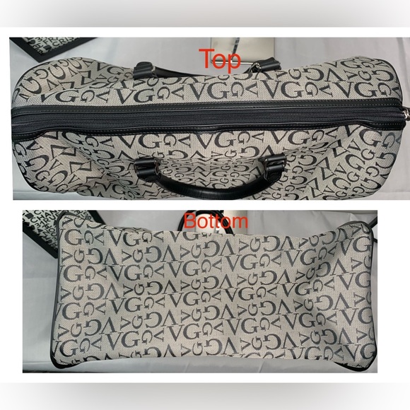 Valentino Ghiberty monogram canvas and leather duffel/travel bag and pochette - Picture 5 of 10